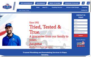 All Star Plumbing & Showhouse - Napa website