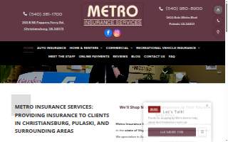 Metro Insurance Services website