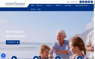 Tustin Family Chiropractic website