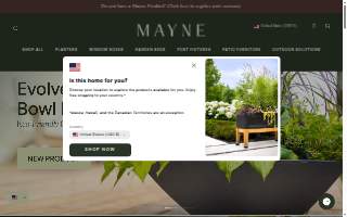 The Mayne Events Center website