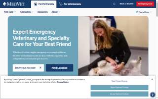 MedVet Mountain View website