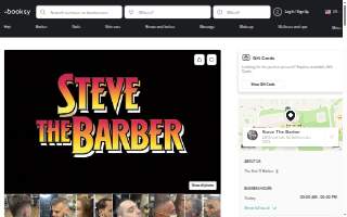 The Barber's Factory Barber Shop website