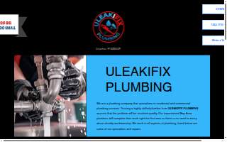 Uleakifix Plumbing website