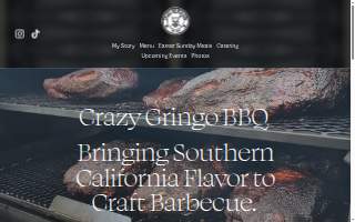 Crazy Gringo BBQ website