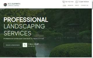 Eco Elements Landscaping website