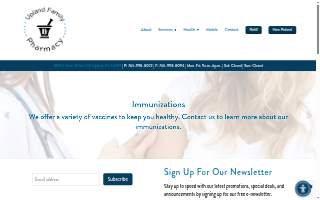 Upland Family Pharmacy website