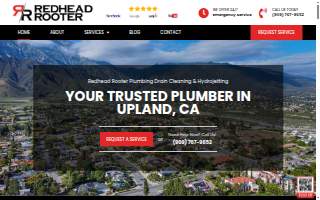 Redhead Rooter Plumbing Drain Cleaning & Hydrojetting website