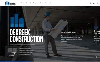 DeKreek Construction, Inc. website