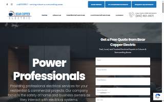 Bear Copper Electric website