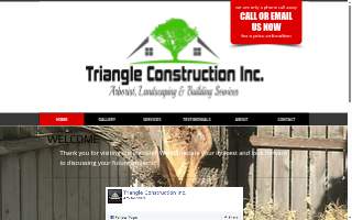 Triangle Construction Tri-Valley Inc. website