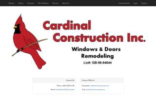 Cardinal Construction website