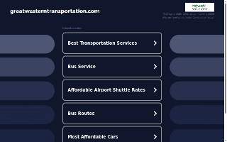 Great Western Transportation website