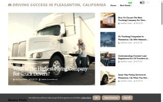 Pleasanton Trucking website