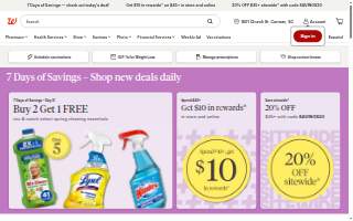 Walgreens of Pleasanton website