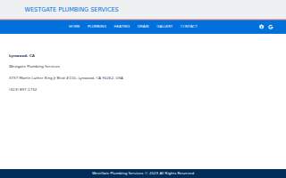 Westgate Plumbing Services of Lynwood website