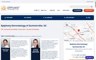 Epiphany Dermatology of Summerville website