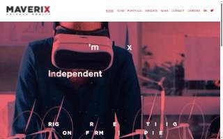 Maverix Construction Services website