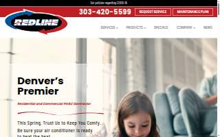 Redline Heating and Cooling website