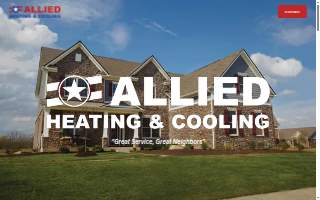 Allied Heating & Cooling website