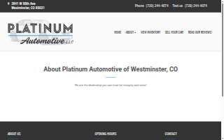 Platinum Automotive LLC website