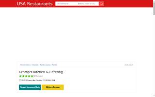 Gramp's Kitchen & Catering website