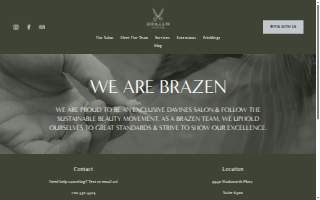 Brazen Hair Co. website