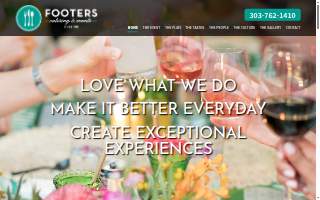 Footers Catering of Wheat Ridge website