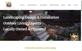 Colorado Custom Landscaping website
