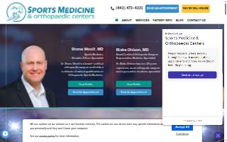 Sports Medicine & Orthopaedic Centers website