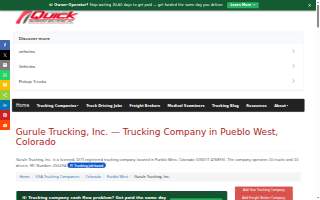 Gurule Trucking website