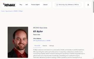 Eli Byler, REALTOR® - RE/MAX Associates Pueblo website