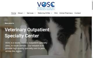 Veterinary Outpatient Specialty Center website