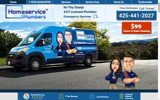 Homeservice Plumbers of Centennial website
