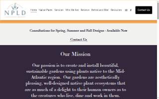 Native Plant Landscape Design Corp website