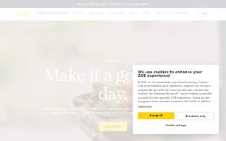 Zoe's Cafe & Events website