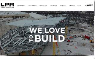 LPR Construction website