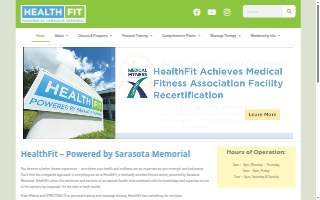HealthFit Gym website