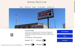 Butcher Block Cafe website