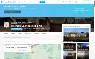 Colorado Bear Heating & Air website
