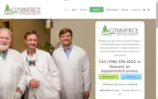 Commerce Dental Group website
