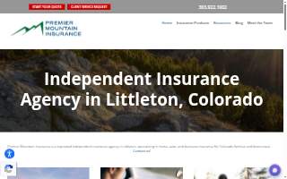Premier Mountain Insurance website