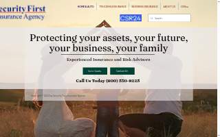 Security First Insurance Agency website