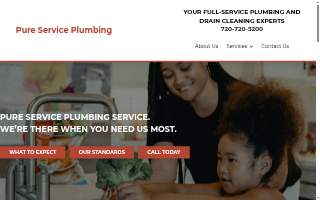Pure Service Plumbing website