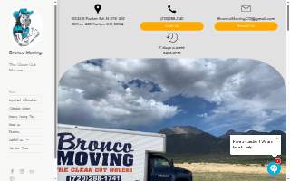 Bronco Moving website