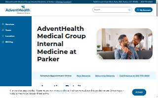 AdventHealth Medical Group Timberview Internal Medicine and Pediatrics at Parker website