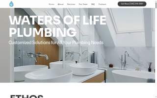 Waters of Life Plumbing website