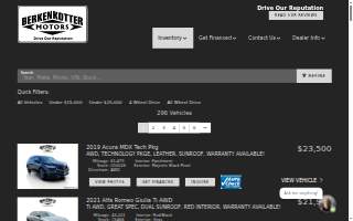 Berkenkotter Motors website
