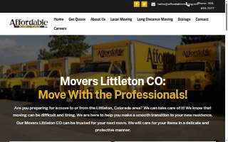 Affordable Moving & Storage website