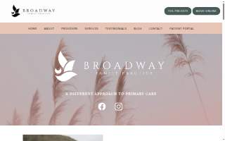 Broadway Family Practice website