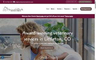 SouthPark Animal Clinic website